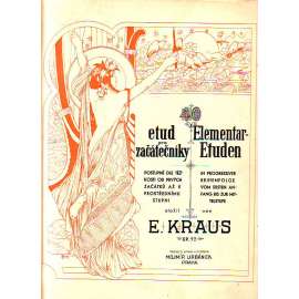 E. Kraus. 40 etud pro začátečníky (hudba, noty)
